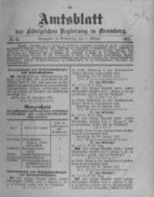 Amtsblatt der K&ouml;niglichen Preussischen Regierung zu Bromberg. 1913.02.08 No.6