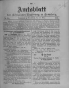 Amtsblatt der K&ouml;niglichen Preussischen Regierung zu Bromberg. 1913.03.15 No.11