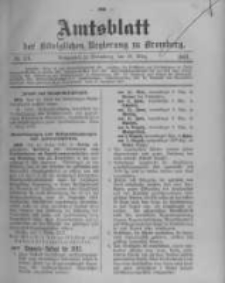 Amtsblatt der K&ouml;niglichen Preussischen Regierung zu Bromberg. 1913.03.29 No.13