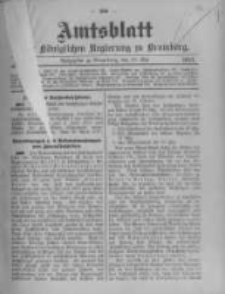 Amtsblatt der K&ouml;niglichen Preussischen Regierung zu Bromberg. 1913.05.10 No.19
