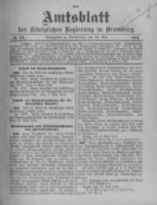 Amtsblatt der K&ouml;niglichen Preussischen Regierung zu Bromberg. 1913.05.24 No.21