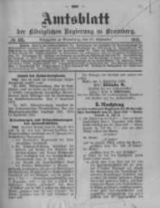 Amtsblatt der K&ouml;niglichen Preussischen Regierung zu Bromberg. 1913.09.27 No.39