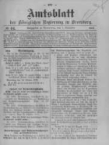 Amtsblatt der K&ouml;niglichen Preussischen Regierung zu Bromberg. 1913.11.01 No.44