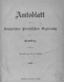 Amtsblatt der K&ouml;niglichen Preussischen Regierung zu Bromberg. 1900.01.04 No.1