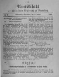 Amtsblatt der K&ouml;niglichen Preussischen Regierung zu Bromberg. 1900.01.11 No.2