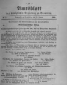 Amtsblatt der K&ouml;niglichen Preussischen Regierung zu Bromberg. 1900.01.25 No.4