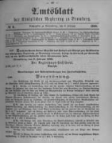 Amtsblatt der K&ouml;niglichen Preussischen Regierung zu Bromberg. 1900.02.08 No.6