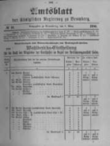 Amtsblatt der K&ouml;niglichen Preussischen Regierung zu Bromberg. 1900.03.08 No.10