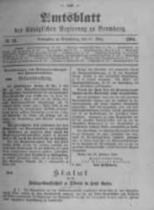 Amtsblatt der Königlichen Preussischen Regierung zu Bromberg. 1900.03.15 No.11
