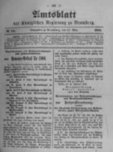 Amtsblatt der K&ouml;niglichen Preussischen Regierung zu Bromberg. 1900.03.22 No.12