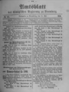 Amtsblatt der Königlichen Preussischen Regierung zu Bromberg. 1900.05.24 No.21