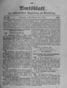 Amtsblatt der K&ouml;niglichen Preussischen Regierung zu Bromberg. 1900.06.07 No.23