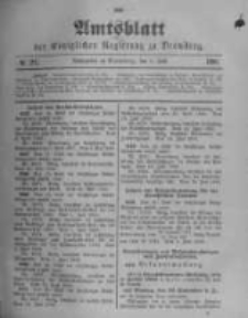 Amtsblatt der K&ouml;niglichen Preussischen Regierung zu Bromberg. 1900.07.05 No.27