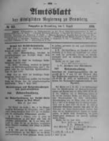Amtsblatt der K&ouml;niglichen Preussischen Regierung zu Bromberg. 1900.08.09 No.32