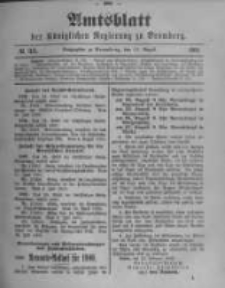 Amtsblatt der Königlichen Preussischen Regierung zu Bromberg. 1900.08.16 No.33