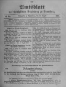 Amtsblatt der Königlichen Preussischen Regierung zu Bromberg. 1900.08.23 No.34