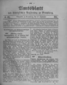 Amtsblatt der Königlichen Preussischen Regierung zu Bromberg. 1900.09.20 No.38