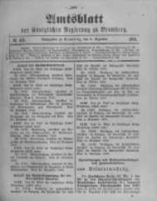 Amtsblatt der Königlichen Preussischen Regierung zu Bromberg. 1900.12.06 No.49