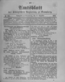 Amtsblatt der K&ouml;niglichen Preussischen Regierung zu Bromberg. 1900.12.13 No.50