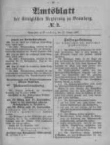 Amtsblatt der K&ouml;niglichen Preussischen Regierung zu Bromberg. 1899.01.12 No.2