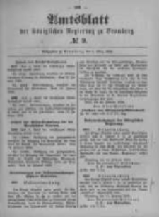 Amtsblatt der K&ouml;niglichen Preussischen Regierung zu Bromberg. 1899.03.02 No.9