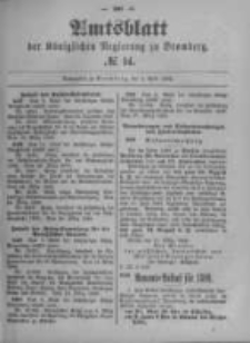 Amtsblatt der Königlichen Preussischen Regierung zu Bromberg. 1899.04.06 No.14