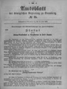 Amtsblatt der K&ouml;niglichen Preussischen Regierung zu Bromberg. 1899.06.22 No.25