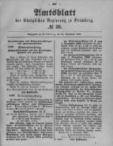 Amtsblatt der K&ouml;niglichen Preussischen Regierung zu Bromberg. 1899.09.21 No.38