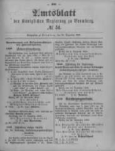Amtsblatt der K&ouml;niglichen Preussischen Regierung zu Bromberg. 1899.12.21 No.51