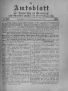 Amtsblatt der K&ouml;niglichen Preussischen Regierung zu Bromberg. 1919.03.29 No.22