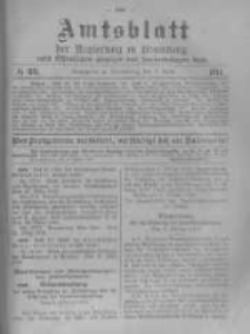 Amtsblatt der K&ouml;niglichen Preussischen Regierung zu Bromberg. 1919.04.05 No.23