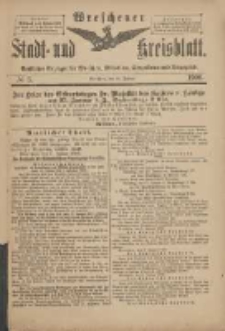 Wreschener Stadt und Kreisblatt: amtlicher Anzeiger für Wreschen, Miloslaw, Strzalkowo und Umgegend 1900.01.10 Nr3