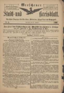 Wreschener Stadt und Kreisblatt: amtlicher Anzeiger f&uuml;r Wreschen, Miloslaw, Strzalkowo und Umgegend 1900.01.17 Nr5