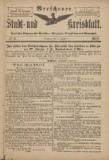 Wreschener Stadt und Kreisblatt: amtlicher Anzeiger f&uuml;r Wreschen, Miloslaw, Strzalkowo und Umgegend 1900.01.20 Nr6