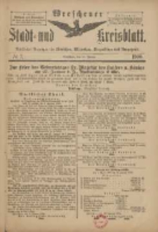 Wreschener Stadt und Kreisblatt: amtlicher Anzeiger f&uuml;r Wreschen, Miloslaw, Strzalkowo und Umgegend 1900.01.24 Nr7
