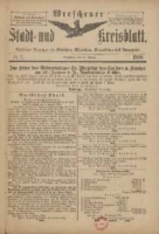 Wreschener Stadt und Kreisblatt: amtlicher Anzeiger für Wreschen, Miloslaw, Strzalkowo und Umgegend 1900.01.24 Nr7