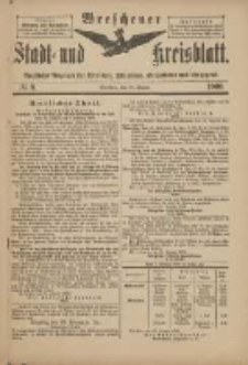 Wreschener Stadt und Kreisblatt: amtlicher Anzeiger f&uuml;r Wreschen, Miloslaw, Strzalkowo und Umgegend 1900.01.27 Nr8
