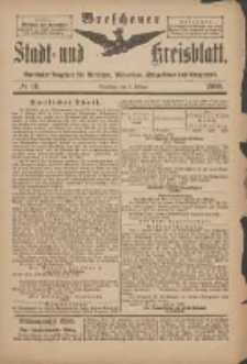 Wreschener Stadt und Kreisblatt: amtlicher Anzeiger f&uuml;r Wreschen, Miloslaw, Strzalkowo und Umgegend 1900.02.03 Nr10