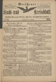 Wreschener Stadt und Kreisblatt: amtlicher Anzeiger für Wreschen, Miloslaw, Strzalkowo und Umgegend 1900.02.14 Nr13