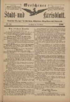 Wreschener Stadt und Kreisblatt: amtlicher Anzeiger f&uuml;r Wreschen, Miloslaw, Strzalkowo und Umgegend 1900.02.17 Nr14