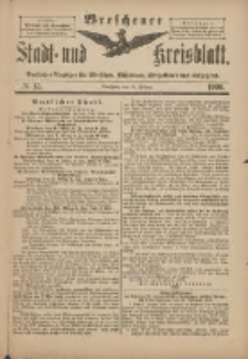 Wreschener Stadt und Kreisblatt: amtlicher Anzeiger f&uuml;r Wreschen, Miloslaw, Strzalkowo und Umgegend 1900.02.21 Nr15