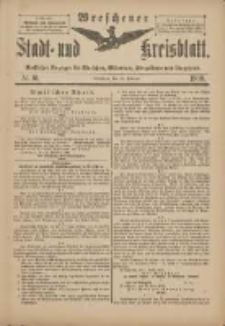 Wreschener Stadt und Kreisblatt: amtlicher Anzeiger f&uuml;r Wreschen, Miloslaw, Strzalkowo und Umgegend 1900.02.24 Nr16
