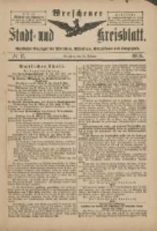 Wreschener Stadt und Kreisblatt: amtlicher Anzeiger f&uuml;r Wreschen, Miloslaw, Strzalkowo und Umgegend 1900.02.28 Nr17