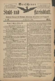 Wreschener Stadt und Kreisblatt: amtlicher Anzeiger f&uuml;r Wreschen, Miloslaw, Strzalkowo und Umgegend 1900.03.03 Nr18