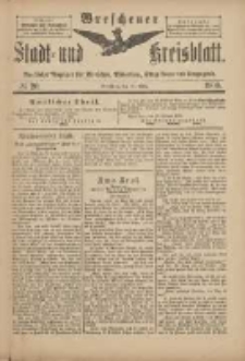 Wreschener Stadt und Kreisblatt: amtlicher Anzeiger für Wreschen, Miloslaw, Strzalkowo und Umgegend 1900.03.10 Nr20