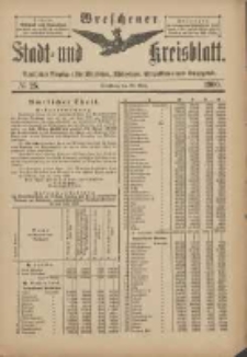 Wreschener Stadt und Kreisblatt: amtlicher Anzeiger f&uuml;r Wreschen, Miloslaw, Strzalkowo und Umgegend 1900.03.28 Nr25