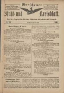 Wreschener Stadt und Kreisblatt: amtlicher Anzeiger f&uuml;r Wreschen, Miloslaw, Strzalkowo und Umgegend 1900.03.31 Nr26