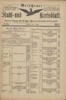 Wreschener Stadt und Kreisblatt: amtlicher Anzeiger für Wreschen, Miloslaw, Strzalkowo und Umgegnd 1900.04.04 Nr27
