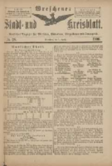 Wreschener Stadt und Kreisblatt: amtlicher Anzeiger für Wreschen, Miloslaw, Strzalkowo und Umgegend 1900.04.07 Nr28