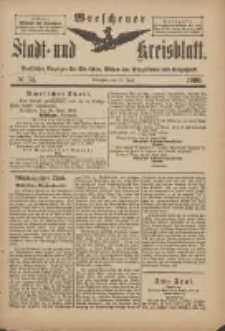 Wreschener Stadt und Kreisblatt: amtlicher Anzeiger für Wreschen, Miloslaw, Strzalkowo und Umgegend 1900.04.28 Nr34